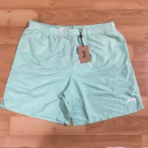 Stussy Stock Water Shorts Swim Trunks Men’s Size XL Aqua Blue 7” Inseam New